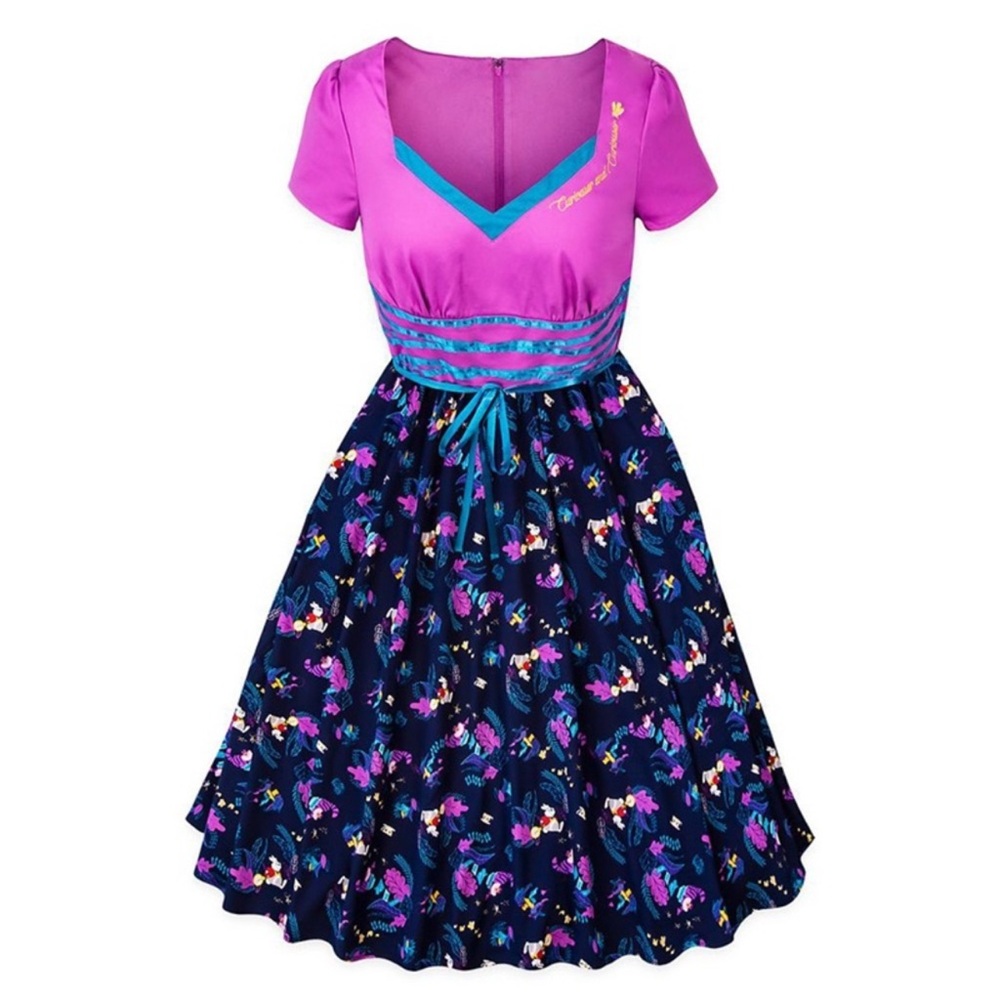 Disney Purple and Blue Midi Dress